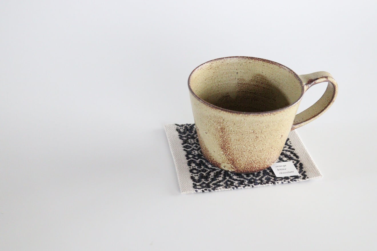 orange bitter chocolate コースター