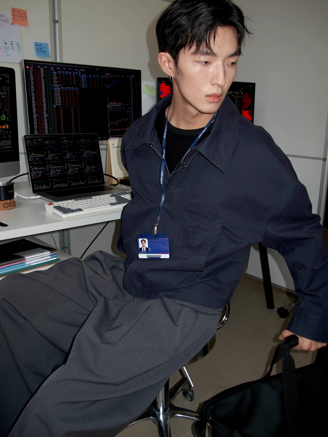 Yausye 72 Vintage Wash Cropped Jacket