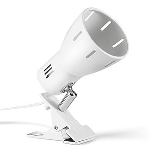 【在庫処分】クリップライトUN POCO スポットライトe26 スタンド 電気スタンド クリップ 間接照明 角度調整可能 インテリア寝室照明 コード長1.6m金属製 E26電球別売 (White)