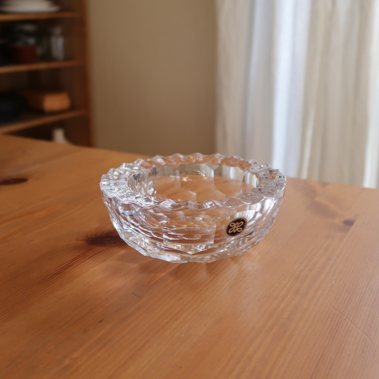 クリアガラスのアッシュトレイ