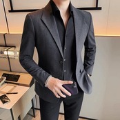 casual gray suit jacket 00140