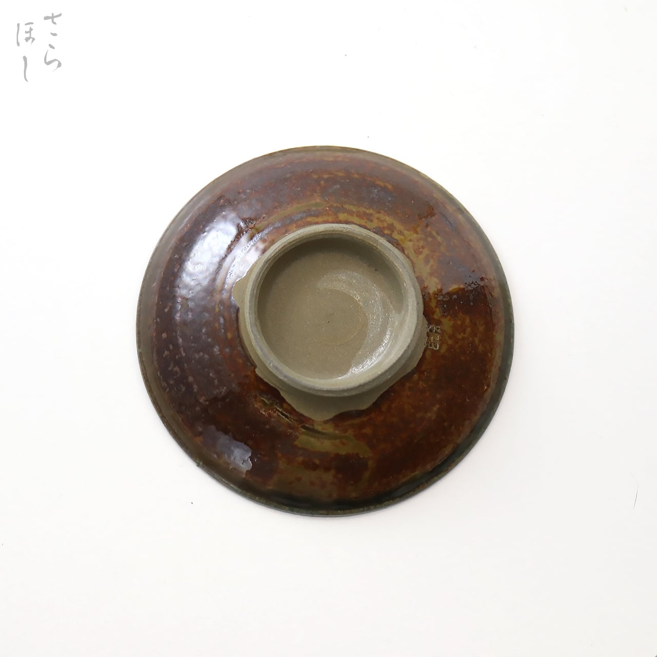 小鹿田焼 小袋窯 3寸皿 打ち刷毛目 緑 直径約9.5cm 豆皿 陶器 和食器