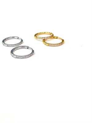 FK0206［ stainless bijou  pierce M size］