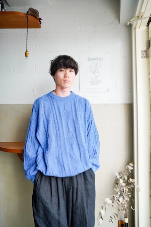 【1990s】"New Fast" Cotton & Acryl Knit Sweater / 6-326