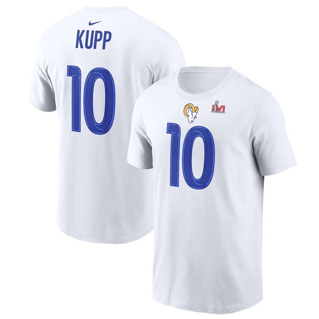 NIKE ラムズ Rams KUPP 10 Tシャツ ホワイト Mサイズ