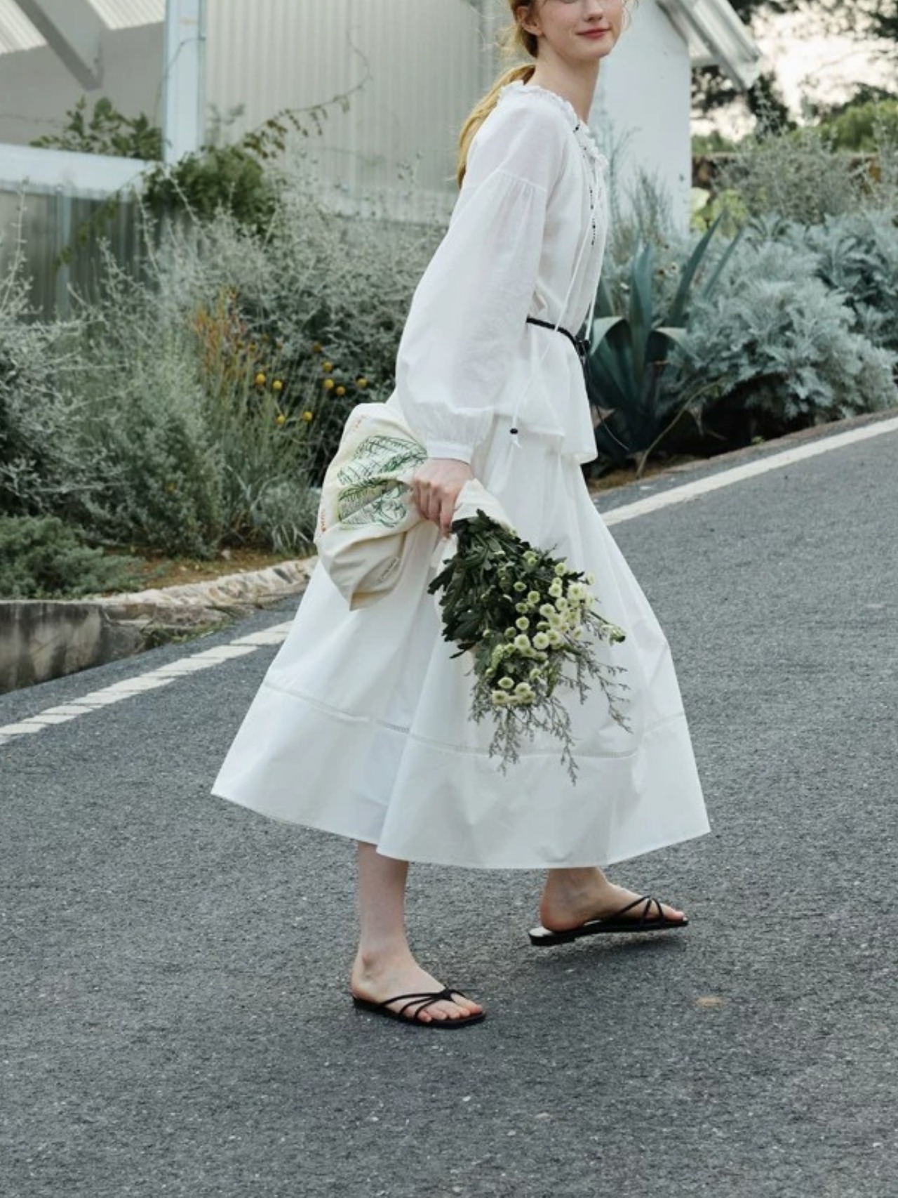 Provençale Frill Waist Skirt F0745