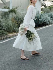 Provençale Frill Waist Skirt F0745