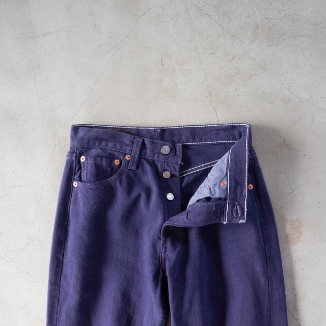 "Levi's" used '90s MADE IN U.S.A 501 Purple denim pants