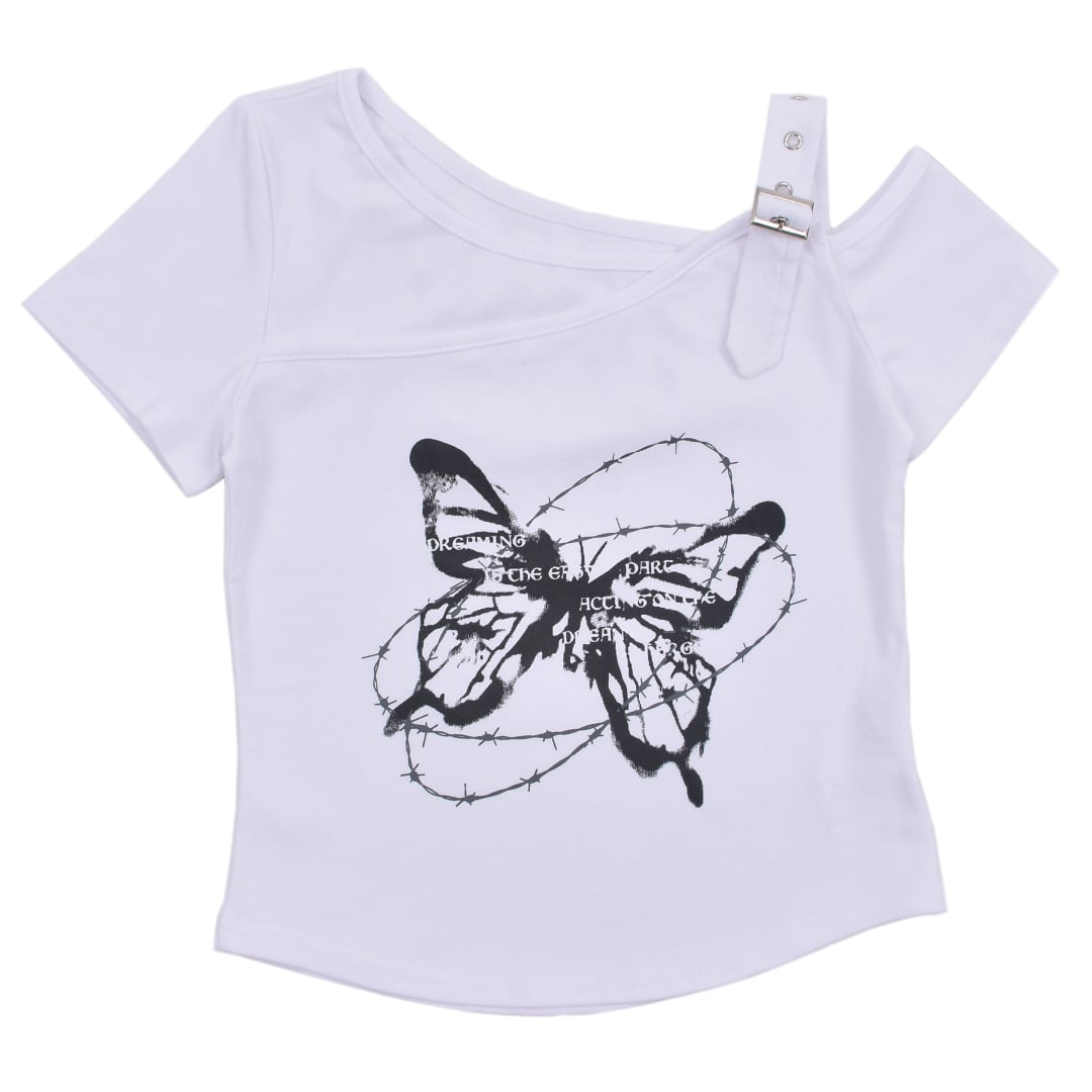Butterfly ベルトワンショルピタT | VOLCAN&APHRODITE