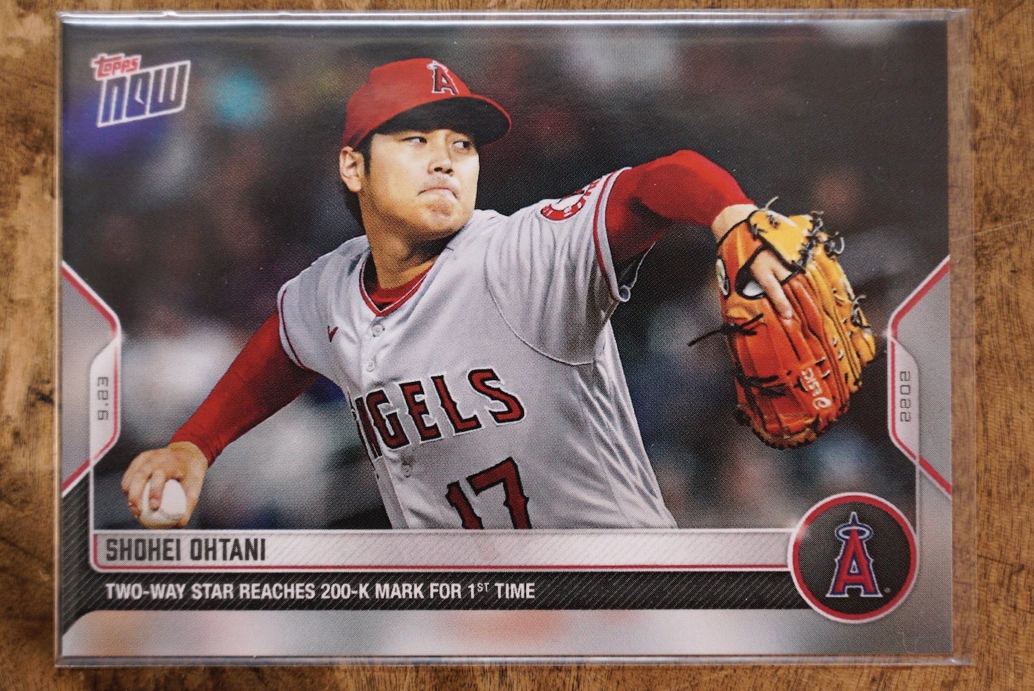 ［超貴重］大谷翔平　Topps now 53J　12奪三振を記録　日本語　※くTOPPS