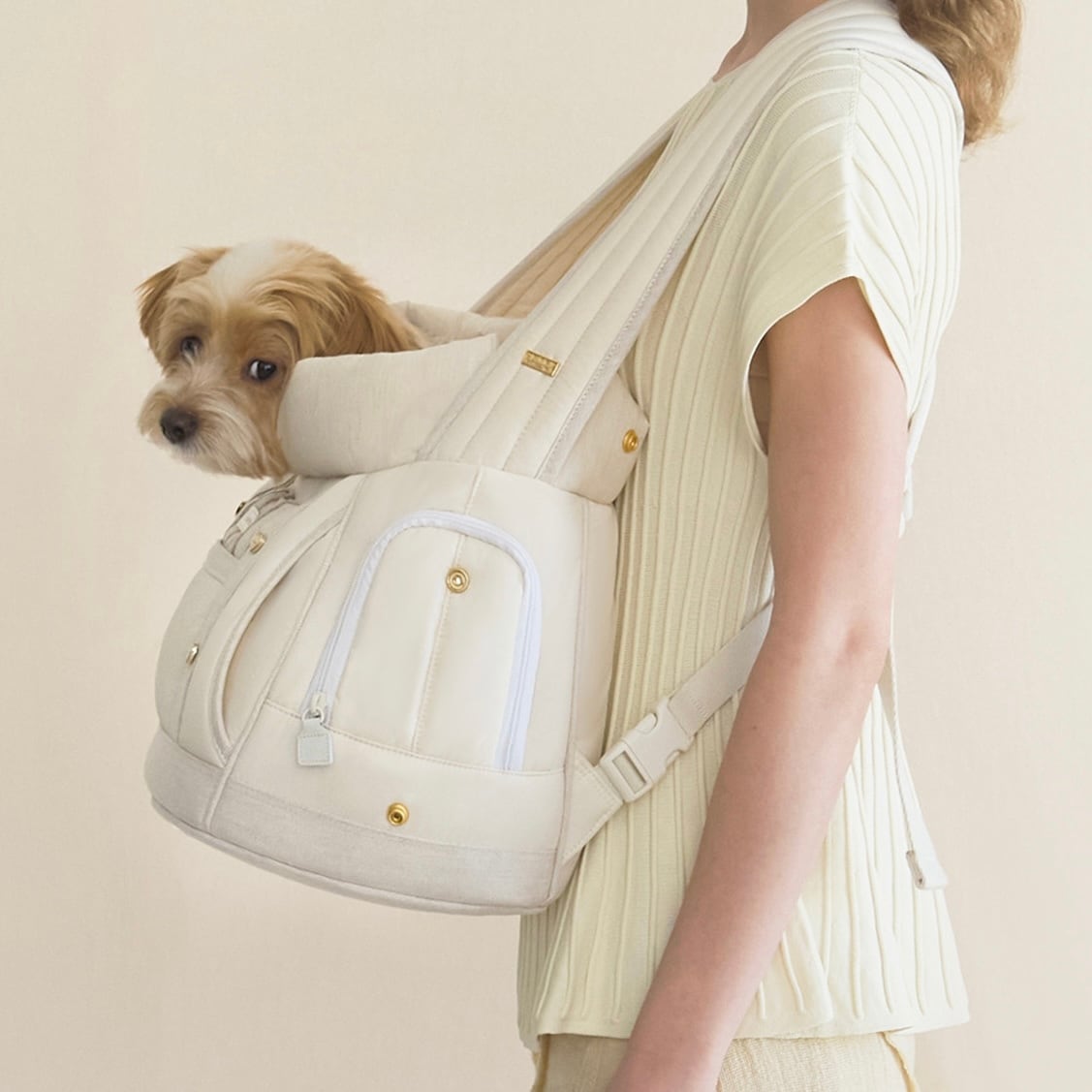 韓国ブランド　seoru ソル　フロントバッグ　Mサイズ 予約【seoru】Front Bag ( beige ) | ropet
