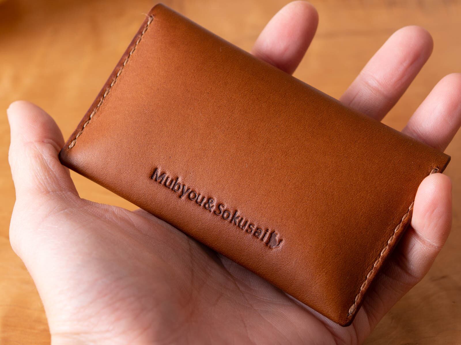 シンプルなカードケース 名刺入れ Patan-card #コーラル 名入れ 敬老の