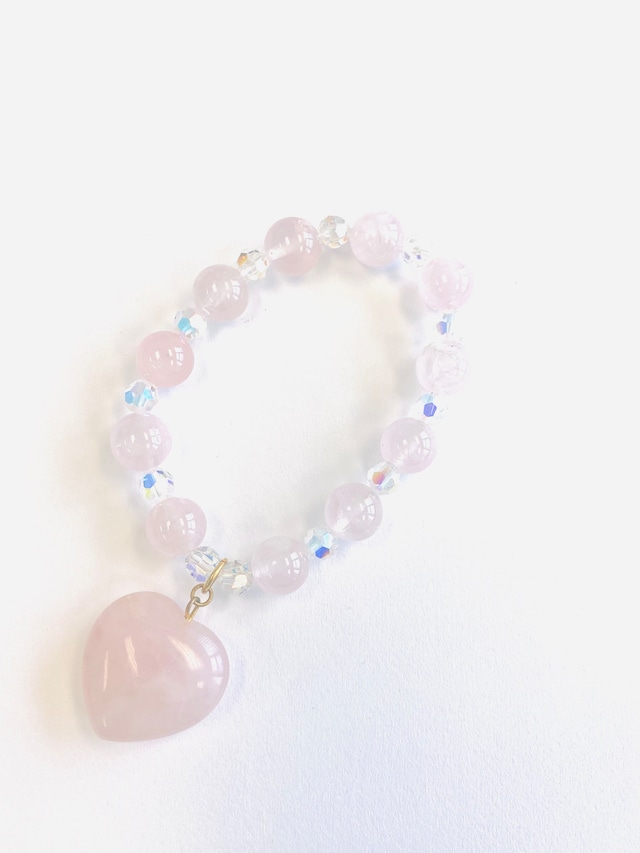 あなたのアファメーションジュエリー~ローズクォーツハート