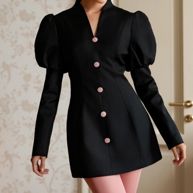 パフスリーブ ボタン ジャケット 238528