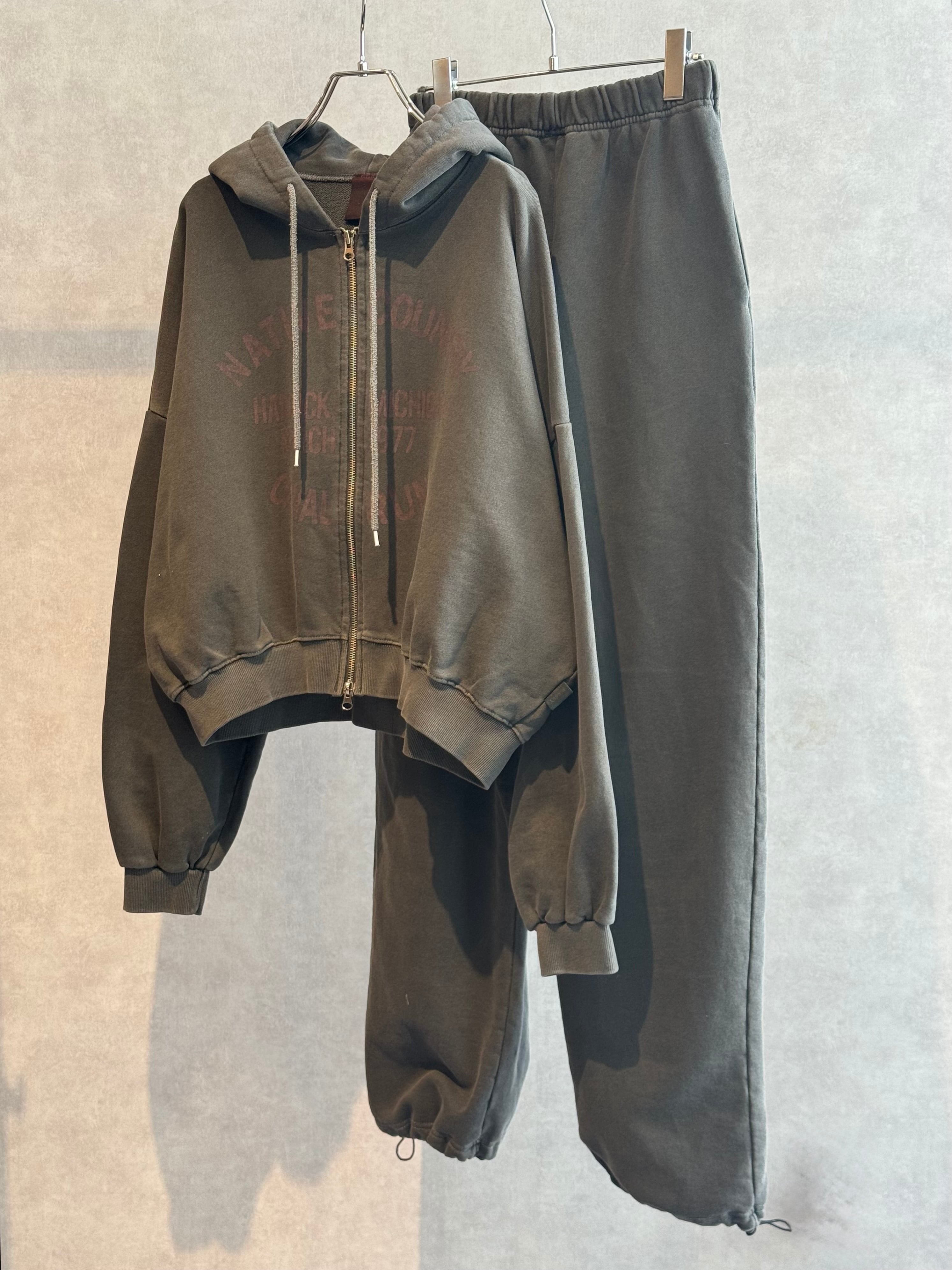 double zip sweat hoodie setup