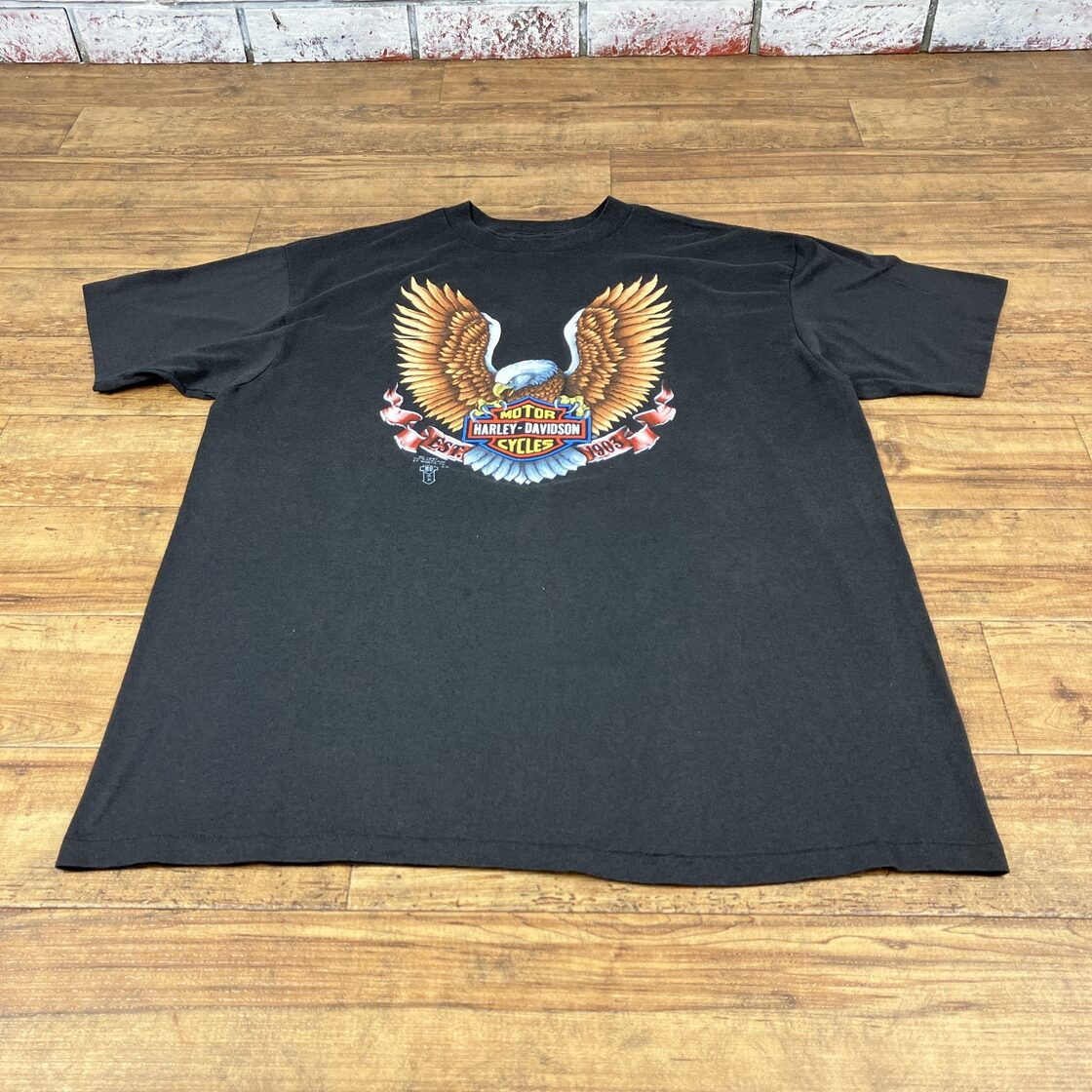 80年代 ハーレー 3Dエンブレム タグ Tシャツ 80