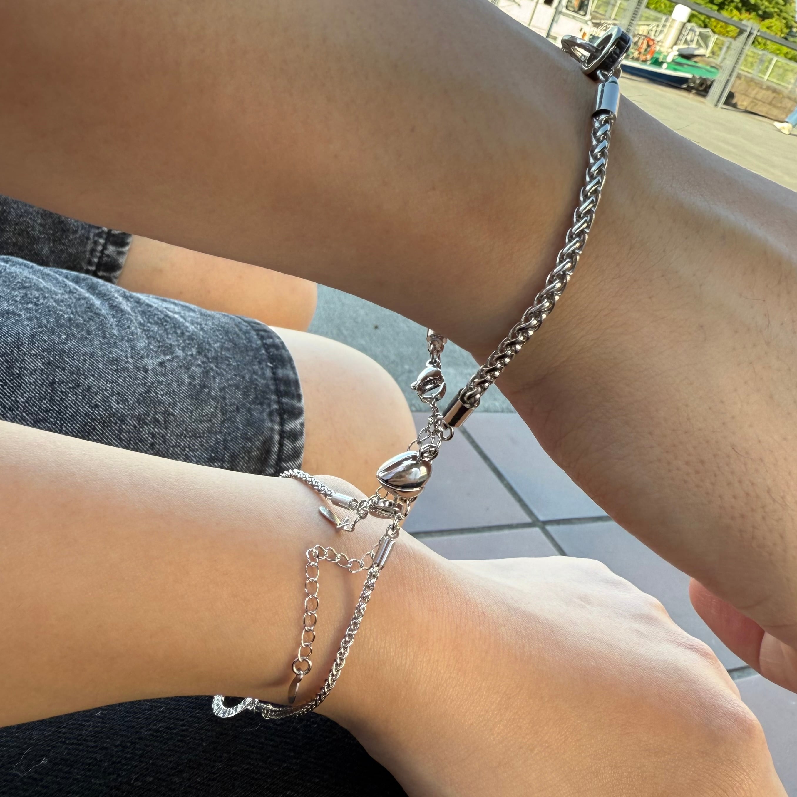 ペア】Heartlink Matching Bracelet | Ange.