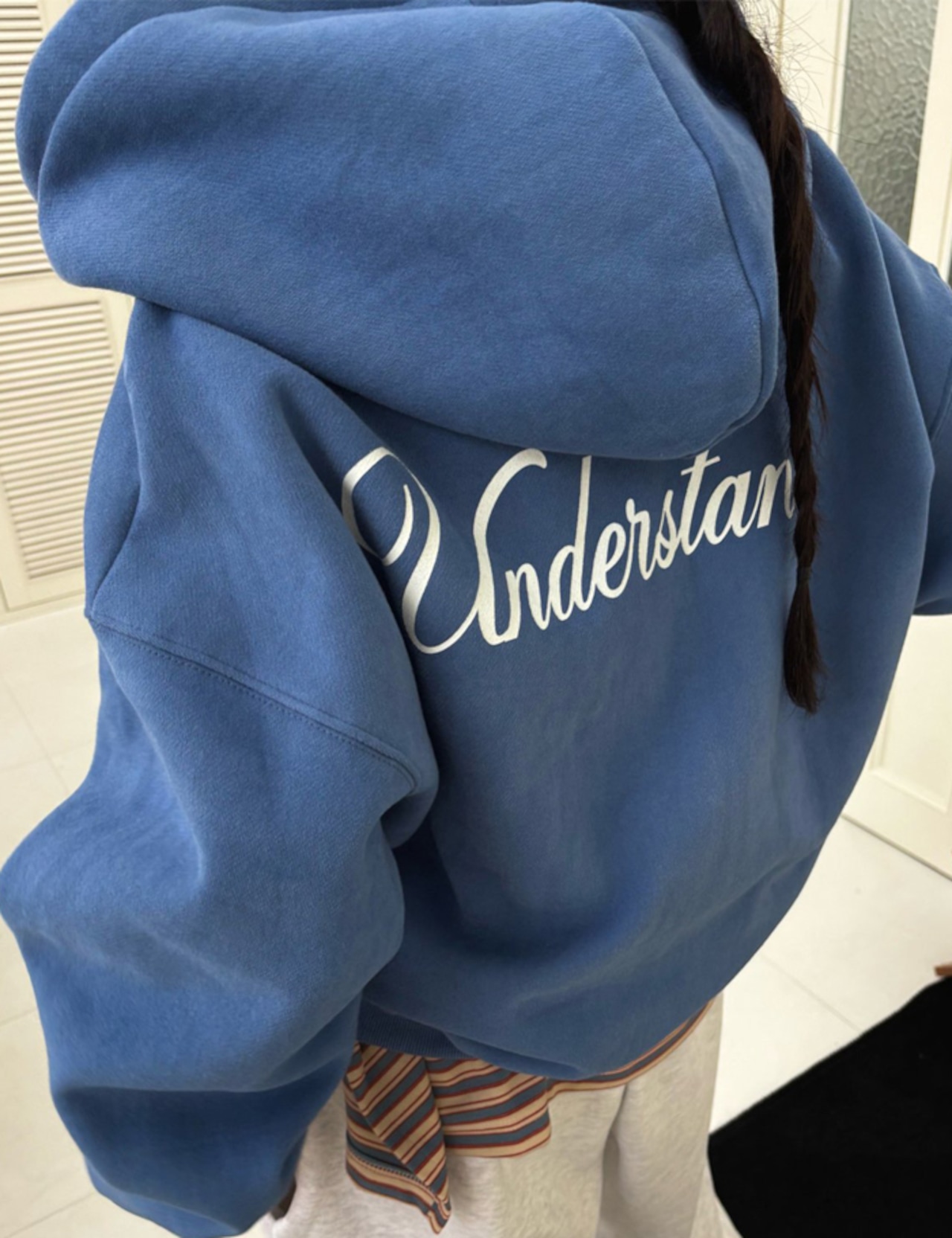 【新作5%OFF・3日間】裏起毛・Lettering Zip-up Parka_3colors