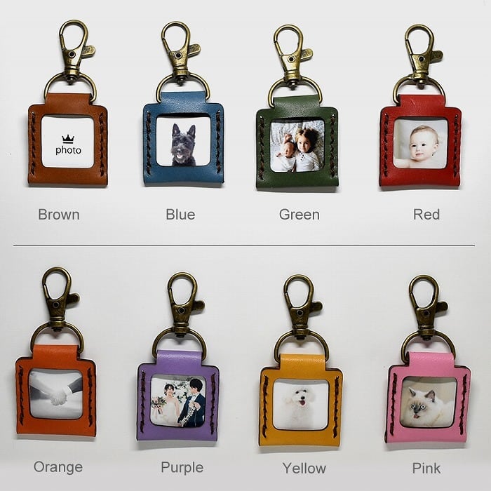 フォトキーホルダー 裏面にメッセージやお名前を刻印 | ＜お名前入り