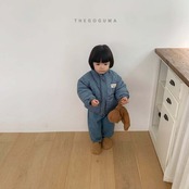【取寄】THE GOGUMA チェック中綿ジャンパー|冬服|韓国子供服