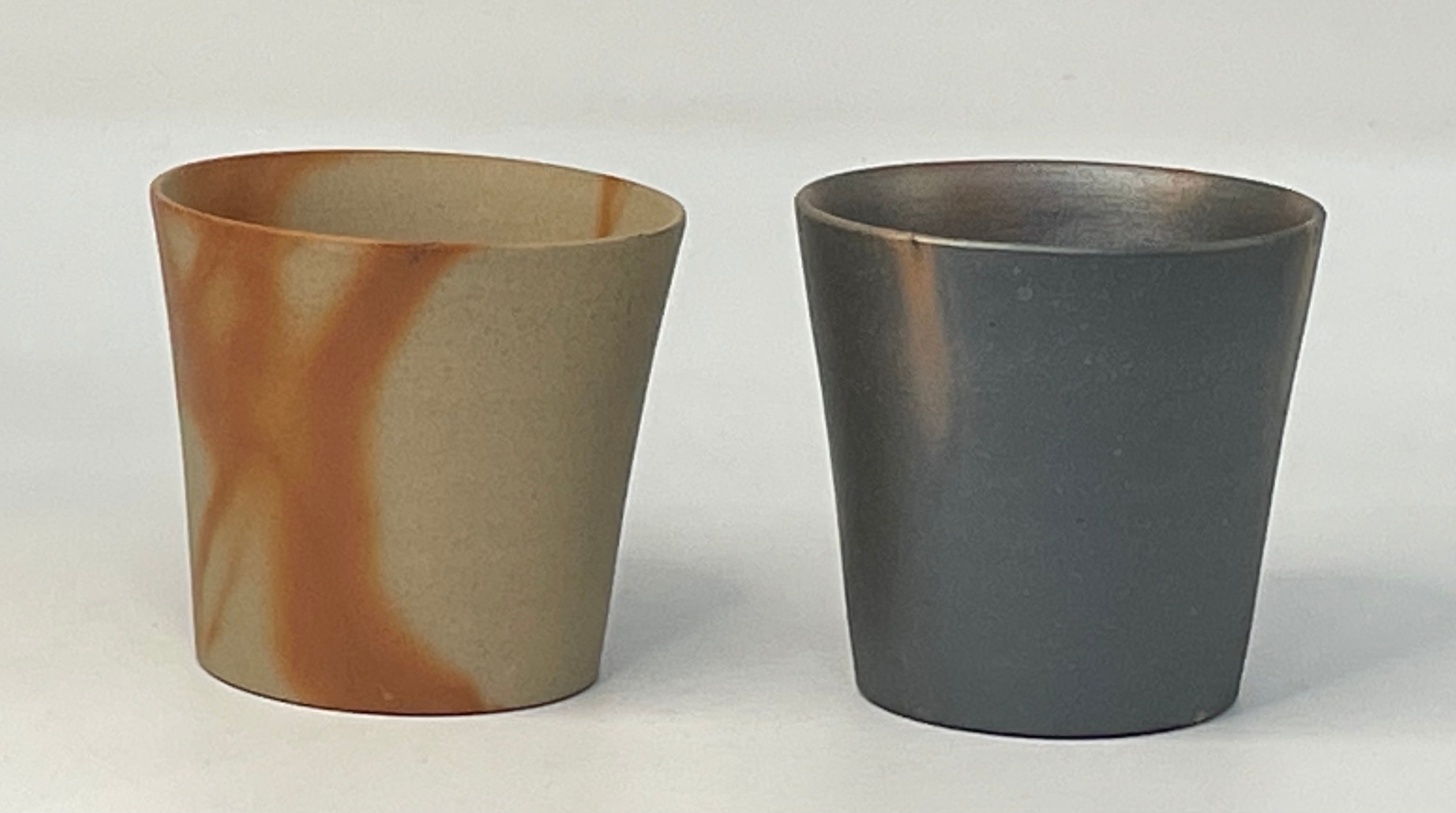 備前焼　ペアカップ　フリーカップ 備前焼】フリーカップペア【山麓窯】 | 備前焼ギャラリー山麓窯2