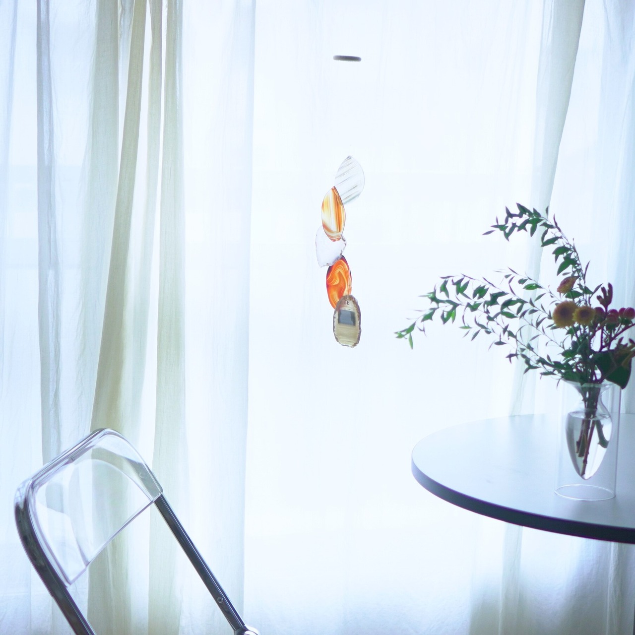 Milk Tea - アゲートヒーリングチャイム / Agate Sun Catcher Wind Chime 057