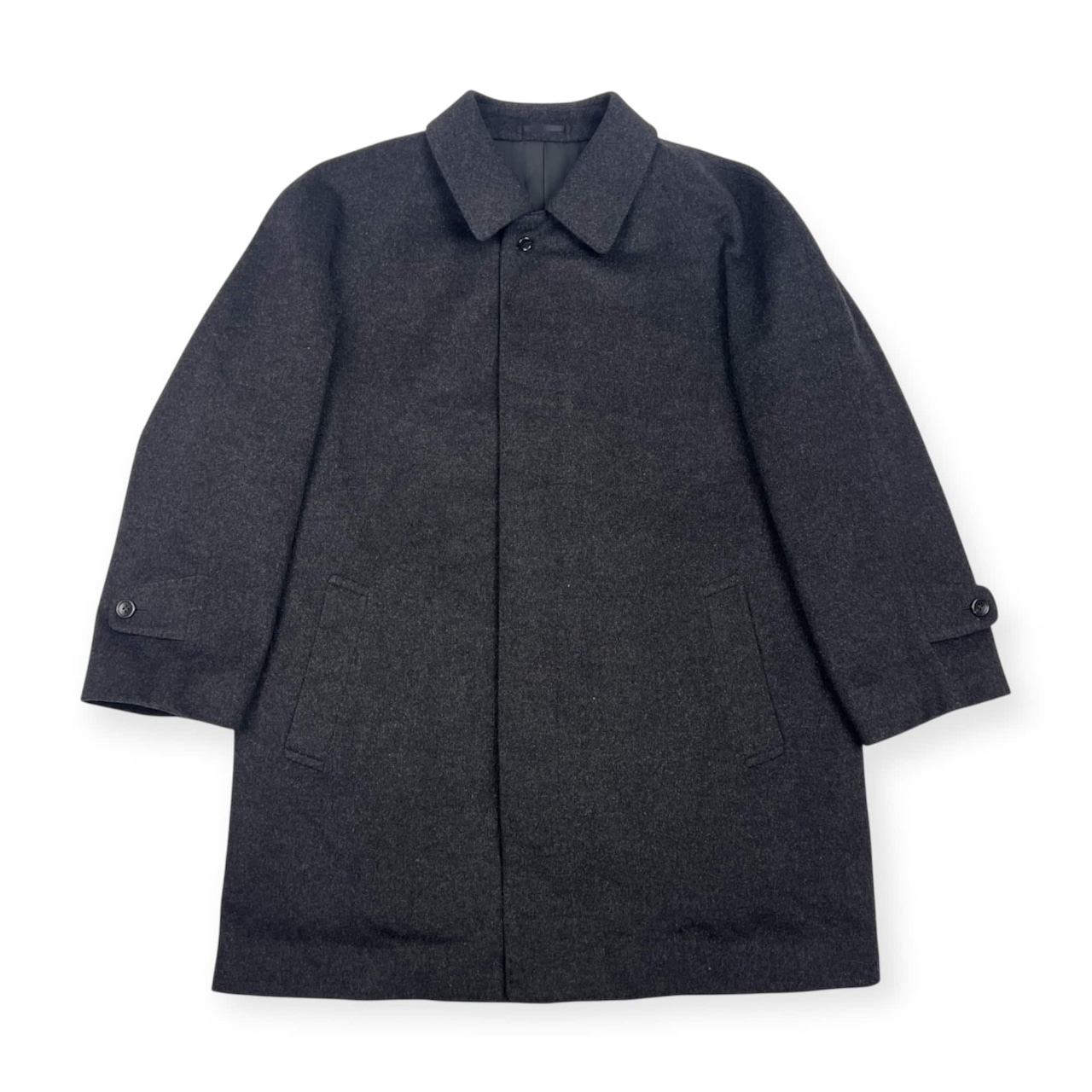 カシミヤ100% Nazareno Gabrielli ナザレノガブリエリ ステンカラー 6/ダークグレー レディース