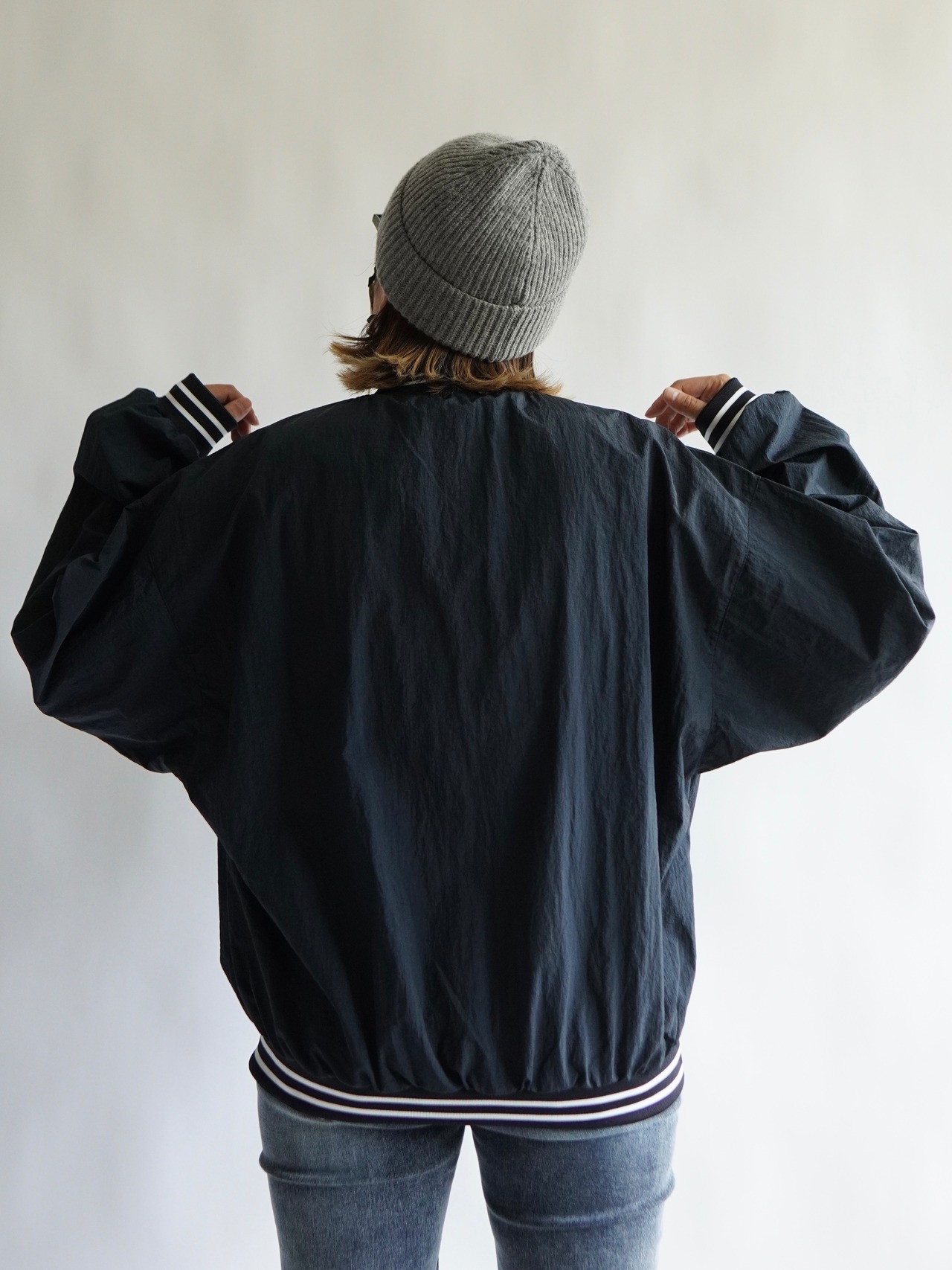 Design ナイロンビッグプルオーバー PO／Navy
