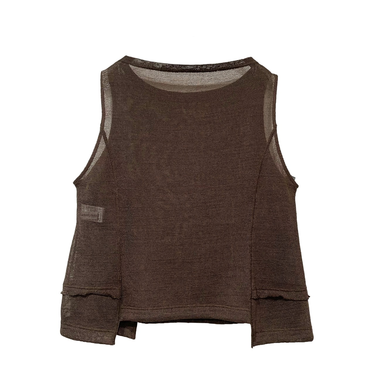 【最新作】ギマ天竺ベスト【262-3210】Faux Hemp Vest