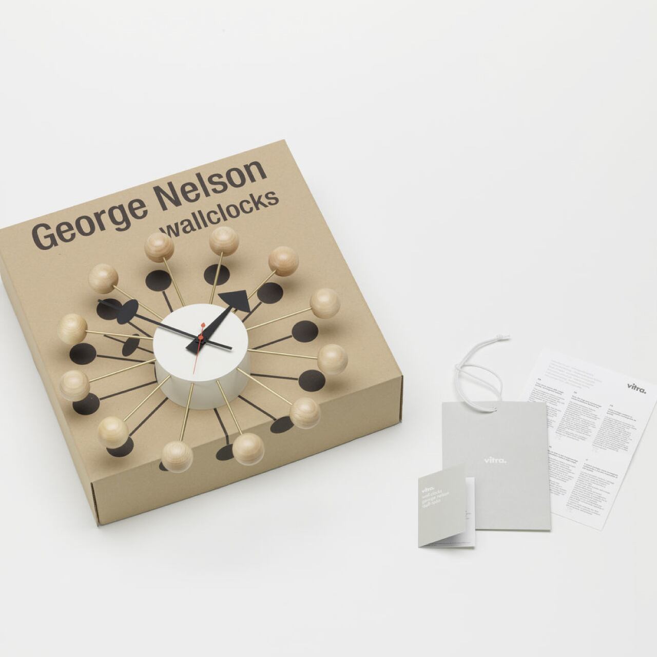 ボール クロック / ビーチ / Φ330 / Vitra（ヴィトラ）/ Ball Clock
