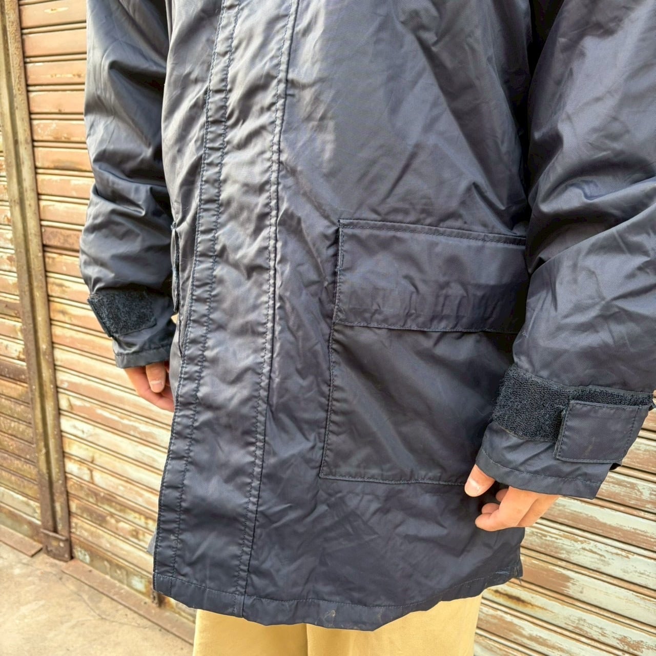 00s フランス軍 実物 デッキジャケット デッキパーカー ネイビー XL