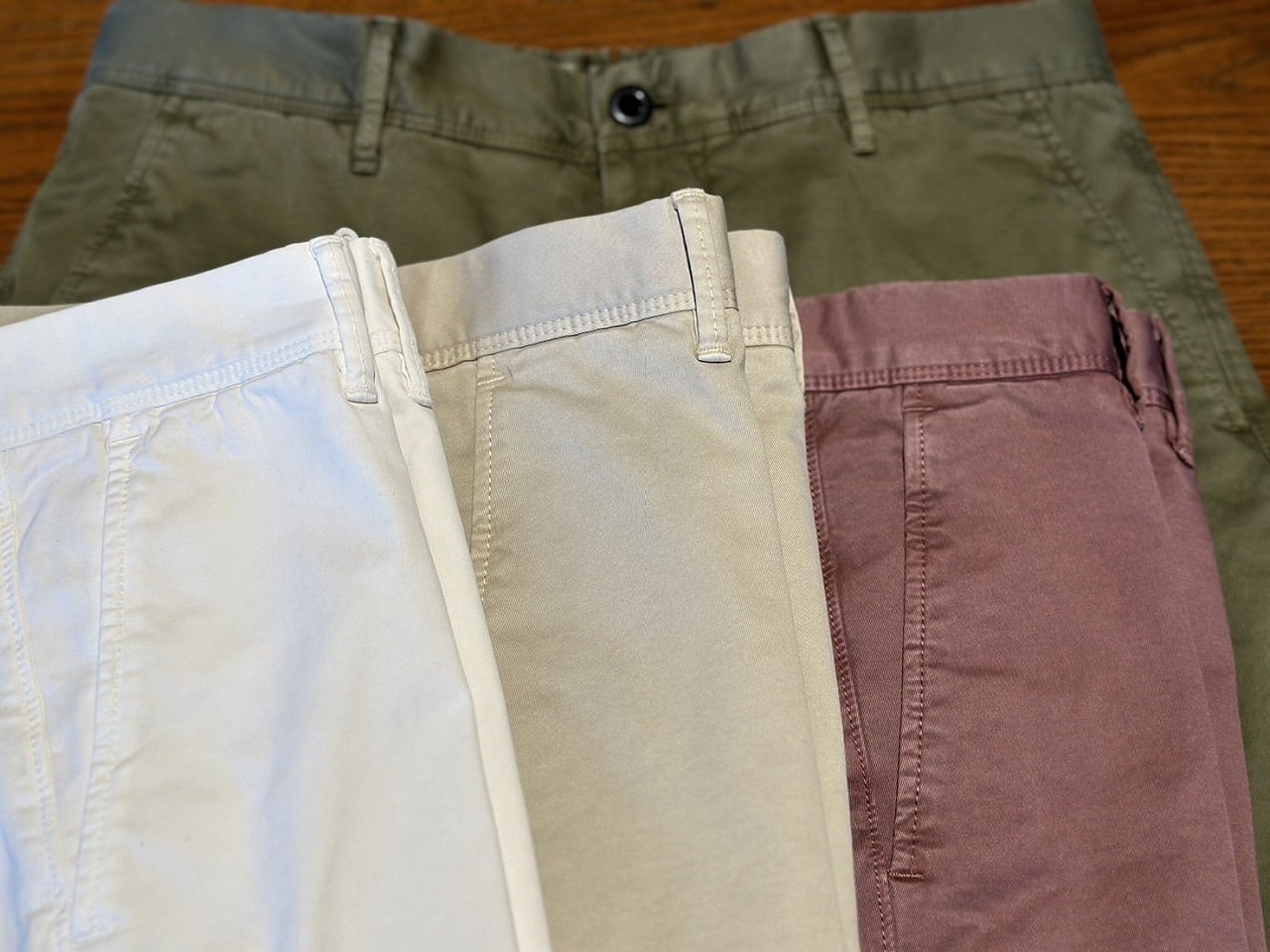 INCOTEX / INCOTEX SLACK ガーメントダイオーガニックコットンストレッチチノテーパードパンツ