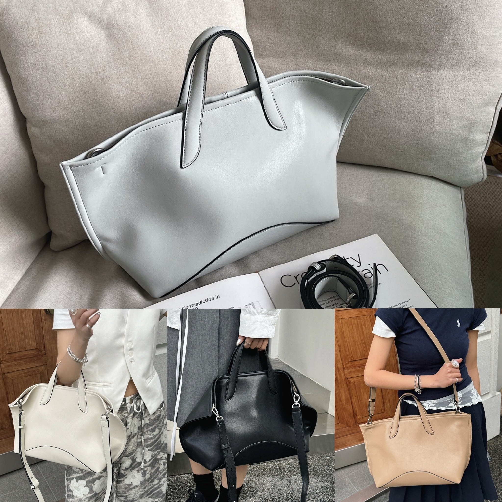 デザインリアルレザー オフィスバッグ トートBAG ショルダー 予約販売】デザインリアルレザー オフィスバッグ トートBAG