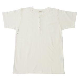 ※アウトレット品 Women's 鹿の子ﾍﾝﾘｰﾈｯｸｼｬﾂ White 1サイズ №47