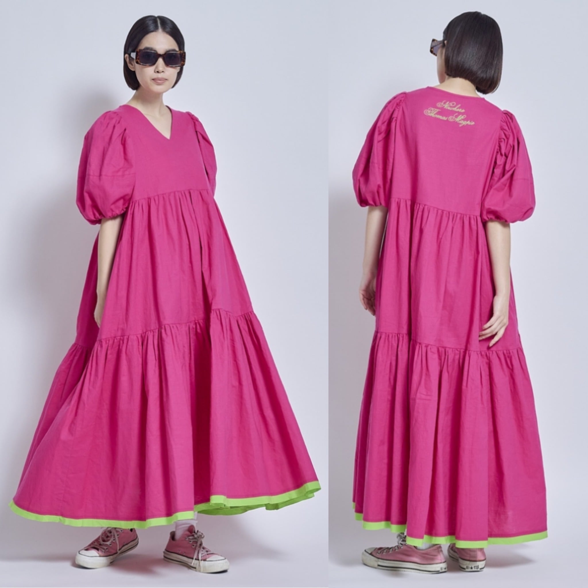 THOMAS MAGPIE 】cotton linen onepiece (2262410) | LARACROFT