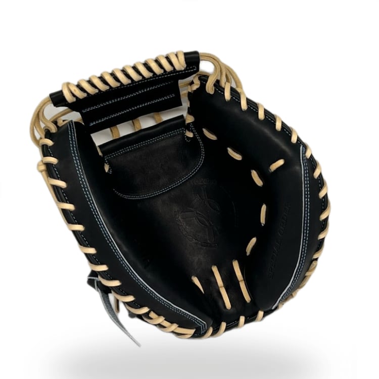 【硬式】玉澤 キャッチャーミット DELUXE TKC-HA2DX ウインドバックⅢ(本体:ネイビー 紐:キャメル)タマザワ_02