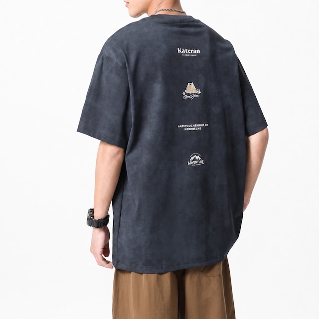 カジュアルフィット プリントTシャツ af0371