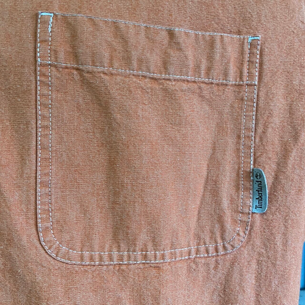 00年代 Timberland ティンバーランド ワンポイント刺繍 長袖シャツ