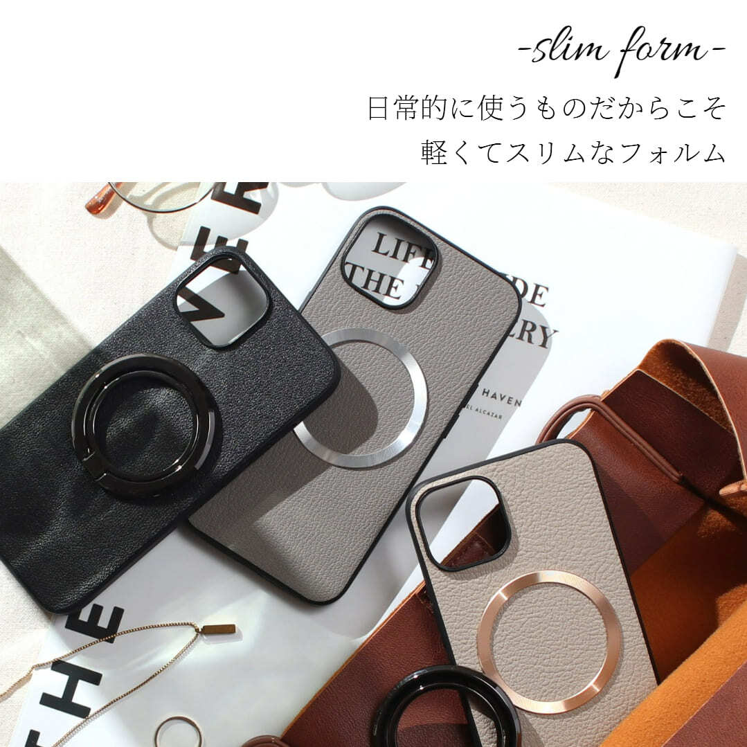 iphone ケース レザー iphone17 iphone16 iphone15 iphone14 リング