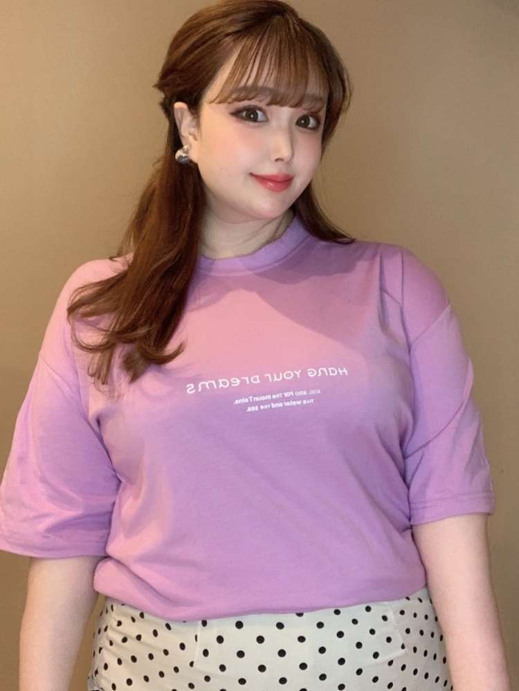 オーバーサイズロゴTシャツ カジュアル ゆったり カラバリ豊富 サイズ豊富 大きいサイズ 韓国 CH3662