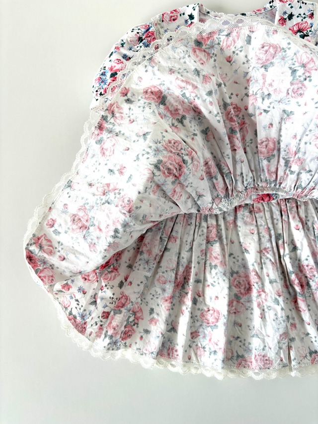 【3T相当・vintage 】フローラルフリルdress