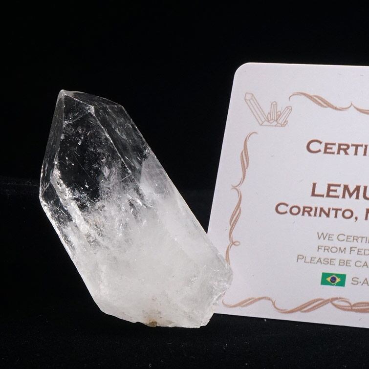 レムリアンシード 水晶 原石 ブラジル ミナスジェライス州 コリント産 証明書付属 一点物 271-704