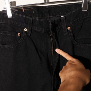 極美品 34×32 505-0260 USA 98年 サルファーブラックデニムパンツ Levi’s リーバイス 黒