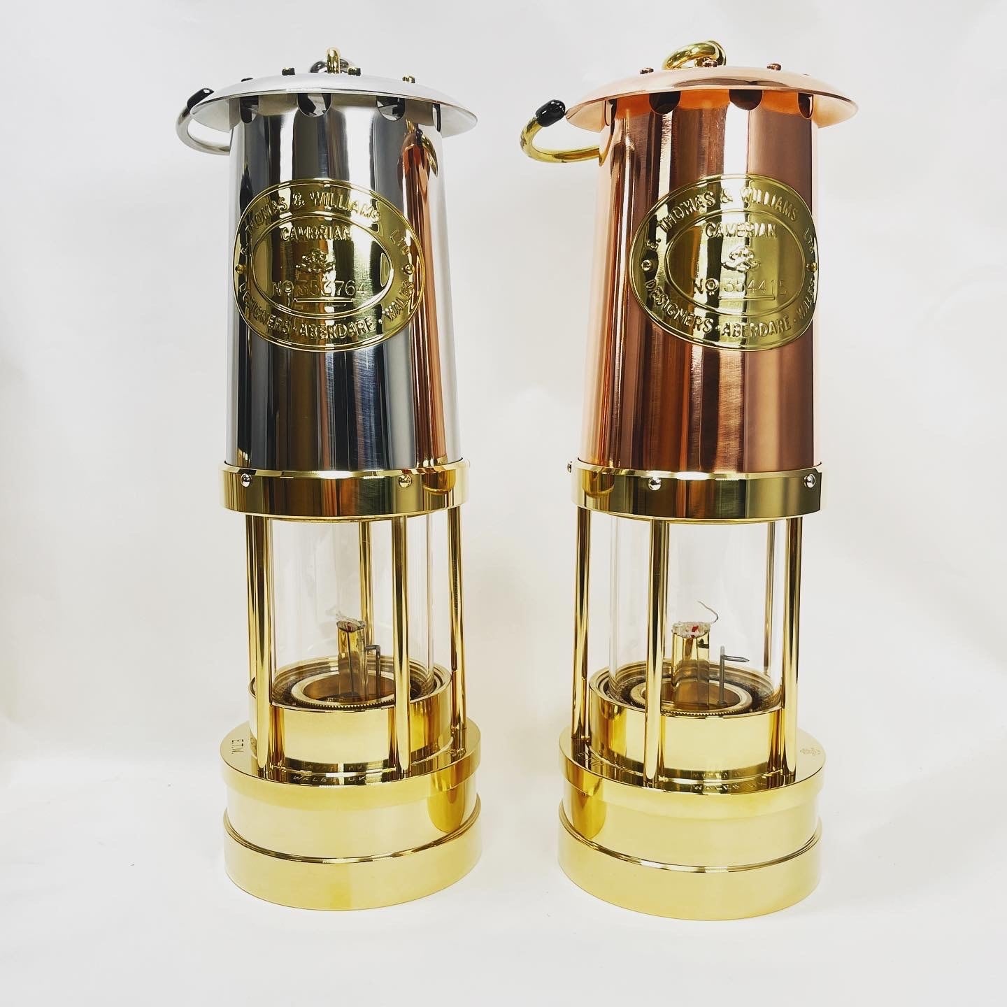 在庫あります イギリス製 アンティークランプ トーマス＆ウィリアムズ copper 銅 コッパー Miners Lamp   Willi