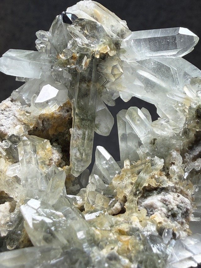 アナテースクリスタル×クローライトクォーツ【ML-0146】パキスタン バルチスタン