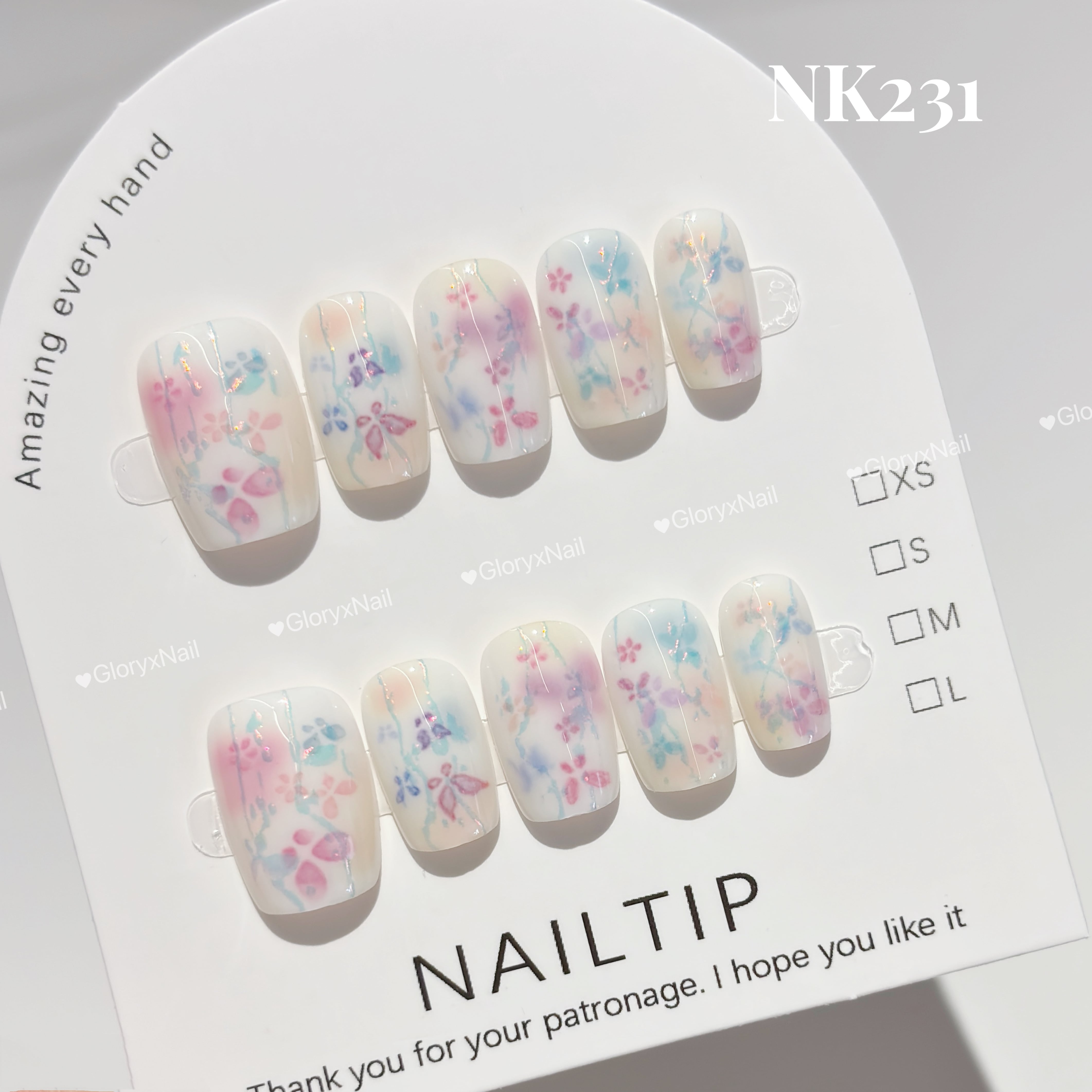 チップサイズ表♡サイズオーダー方法 ネイルチップ | Pay ID