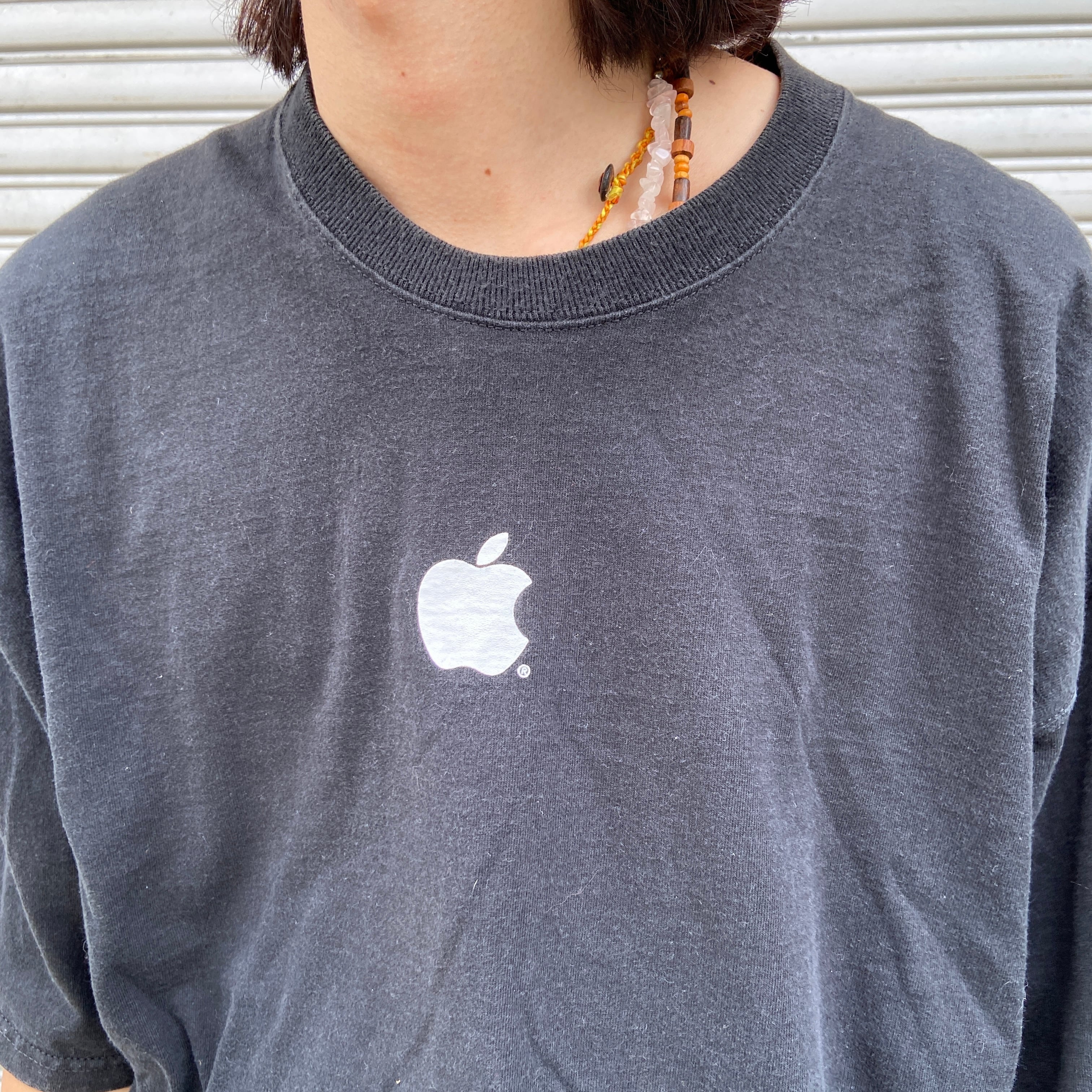 送料無料』apple社 Mac 企業ロゴTシャツ アップル マック 黒 00s ...