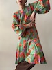 70s Vintage Floral Midi Dress