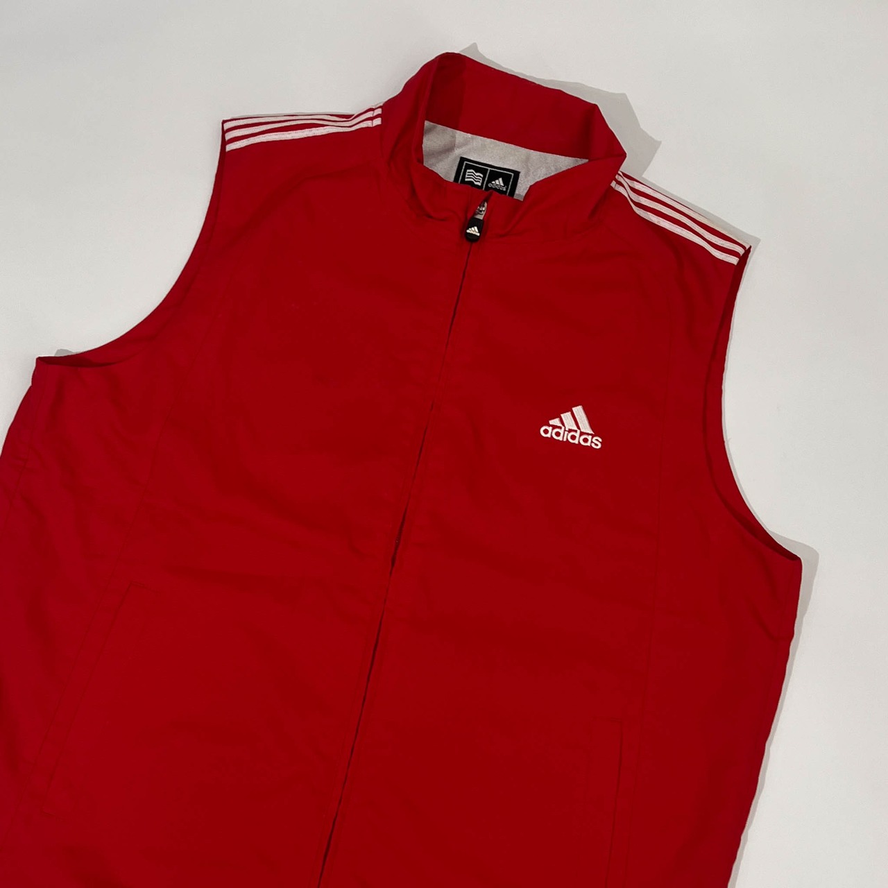 adidas GOLF アディダス ベスト ジャケット M/レッド メンズ ゴルフ