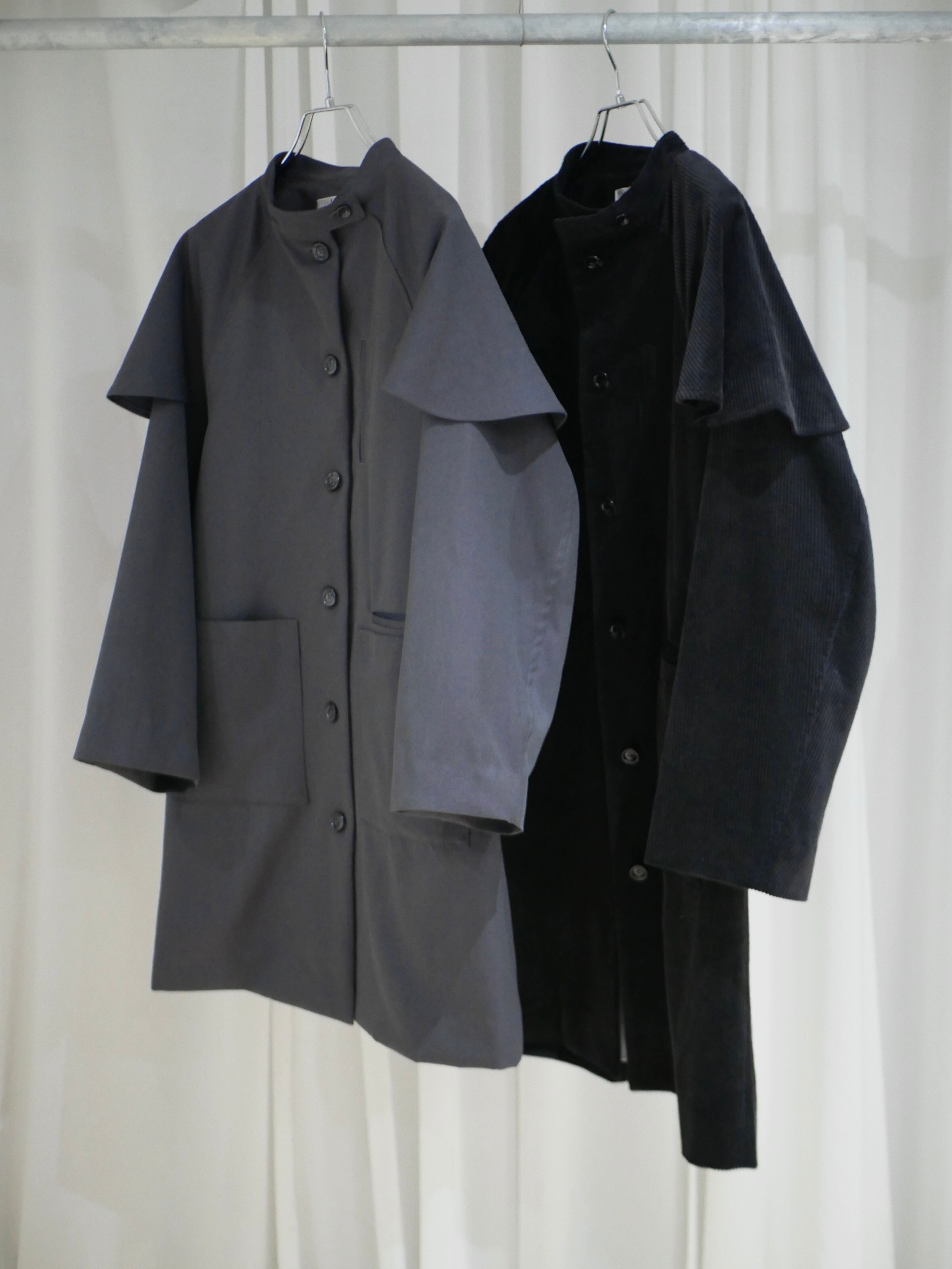 RITSUKO KARITA Boyish flare coat〔rich〕corduroy